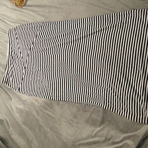 Striped Maxi Skirt M